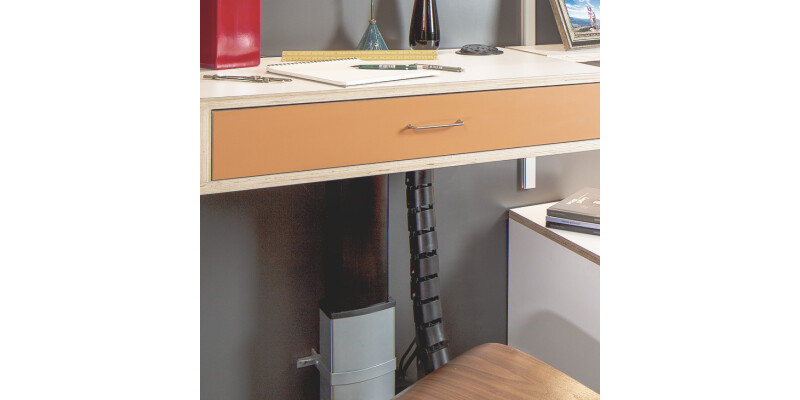 Vertical Cable Management Black