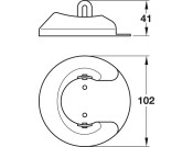 Vertical Cable Management Black
