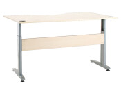 Electronic Height Adj Desk Frame Silver