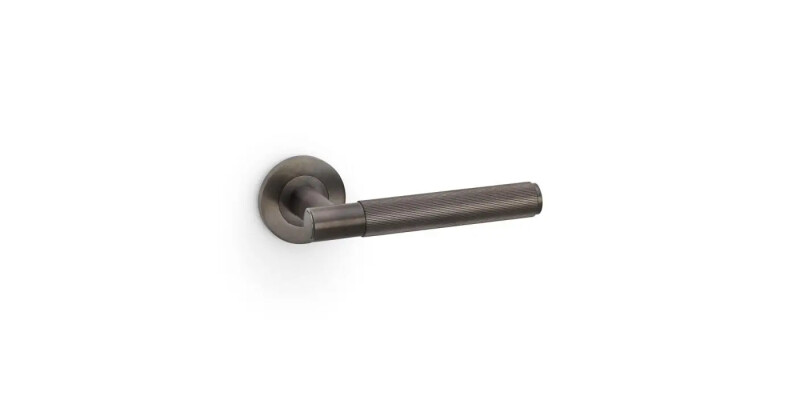 Alexander and Wilks Spitfire Reeded Lever on Round Rose - Pair