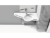 Ropox Support Washbasin Flexi LH Wht