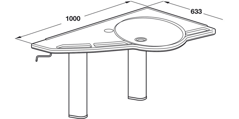 Support Washbasin, Flexi Version, Ropox