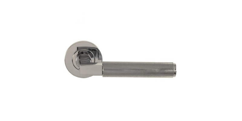 Alexander and Wilks Hurricane Reeded Lever on Round Rose - Pair
