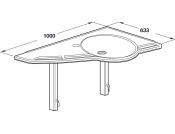 Ropox Support Washbasin Basic RH Wht