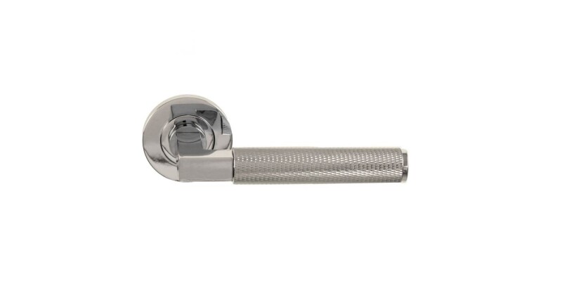 Alexander and Wilks Hurricane Knurled Lever on Round Rose - Pair