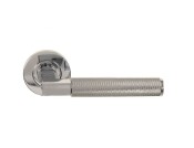 Alexander and Wilks Hurricane Knurled Lever on Round Rose - Pair