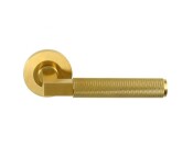 Alexander and Wilks Hurricane Knurled Lever on Round Rose - Pair