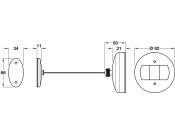Brittannia Retractable Clothes Rail PC