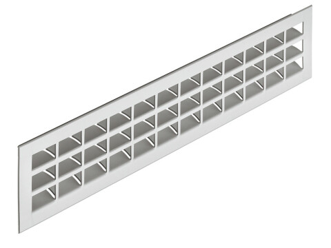 Ventilation Grille, for Recess Mounting, 550 x 80 mm