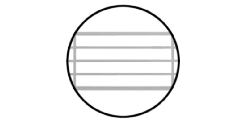 Vent Grille RM 570x57mm Alu Slv F1