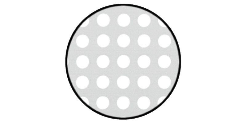 Vent Grille PF Rnd 2000x100mm AA Slv F1