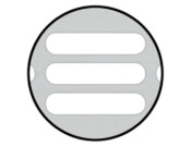 Vent Grille RM 1000x100mm Lt Alloy SlvF1