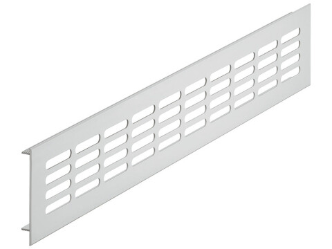Ventilation Grille, for Recess Mounting, Height 60 mm, Flange Depth 15 mm