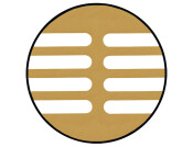 Vent Grille RM 400x100mm Alu Gold