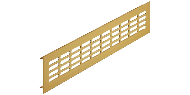 Ventilation Grille, for Recess Mounting, Height 100 mm, Recessed Height 86 mm, F