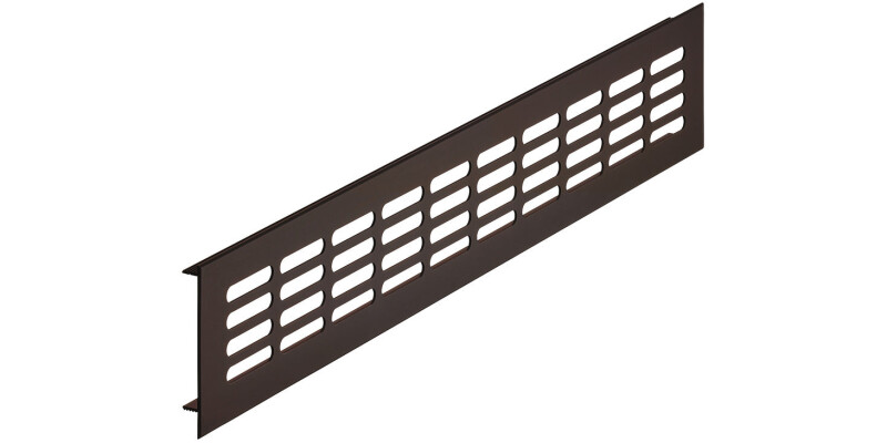 Ventilation Grille, for Recess Mounting, Height 80 mm, Recessed Height 66 mm, Fl
