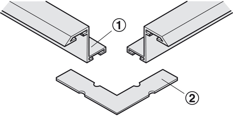 Corner Connector for Z Frame Profile SS