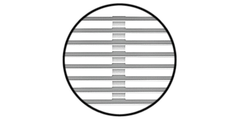 Vent Grille SM 480x104mm AA M.Slv