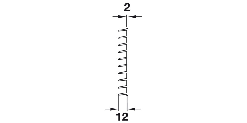 Vent Grille SM 480x104mm AA M.Slv