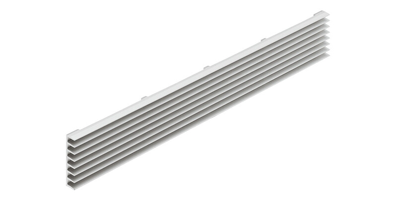 Vent Grille SM 480x104mm AA M.Slv