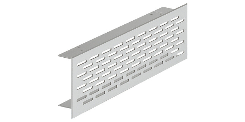 Ventilation Grille, for Recess Mounting, Height 70 mm, Recessed Height 58 mm, Fl