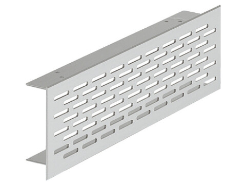 Ventilation Grille, for Recess Mounting, Height 70 mm, Recessed Height 58 mm, Fl