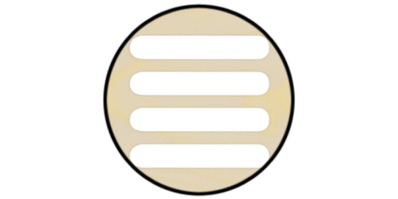 Vent Grille 550x80mm Laminated Oak