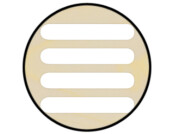 Vent Grille 550x80mm Laminated Oak