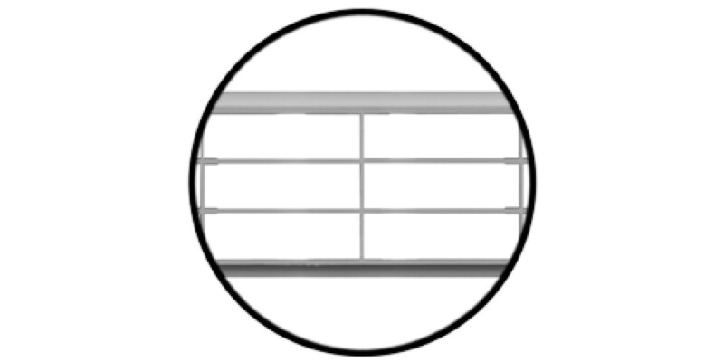 Vent Grille RM 400x72mm Pl White