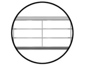 Vent Grille RM 400x72mm Pl White