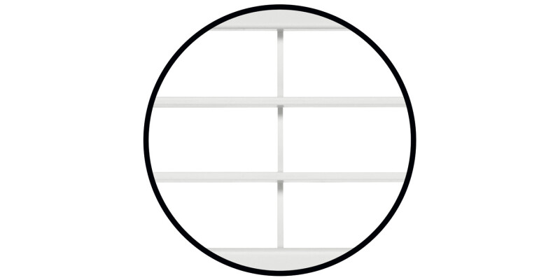 Vent Grille RM 458x65mm Pl White