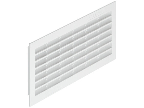 Ventilation Grille, for Recess Mounting, White, Plastic