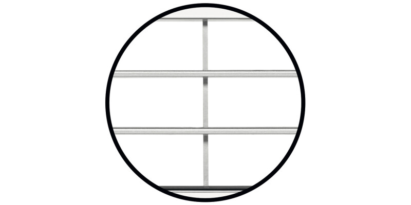 Vent Grille RM 458x65mm Pl PolChrome Plt