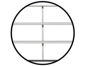 Vent Grille RM 458x65mm Pl PolChrome Plt