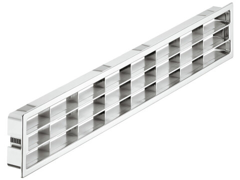Vent Grille RM 458x65mm Pl PolChrome Plt