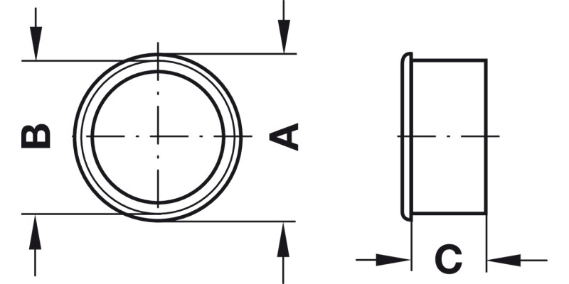 Vent Trim RM D29mm Pl White