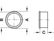 Vent Trim RM D29mm Pl White