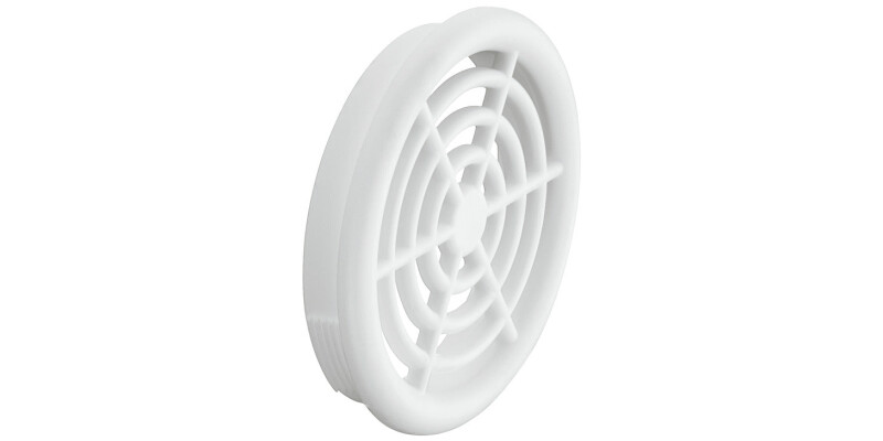 Ventilation Trim, for Recess Mounting, &Oslash; 48 mm, Plastic