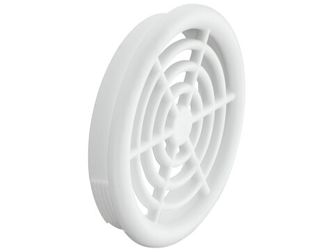 Ventilation Trim, for Recess Mounting, &Oslash; 48 mm, Plastic