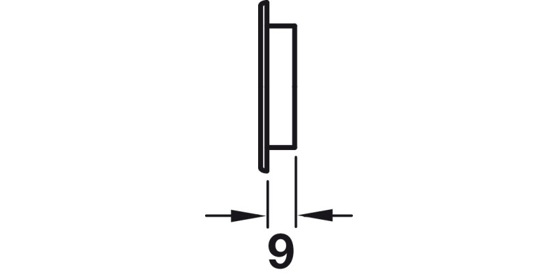Vent Trim RM D48mm Perforated Pl White