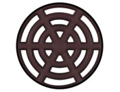 Vent Trim RM D65mm Pl White