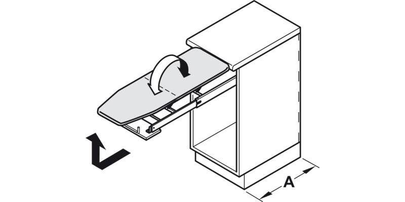 Ironfix Ironing Board/Cover Aluminium