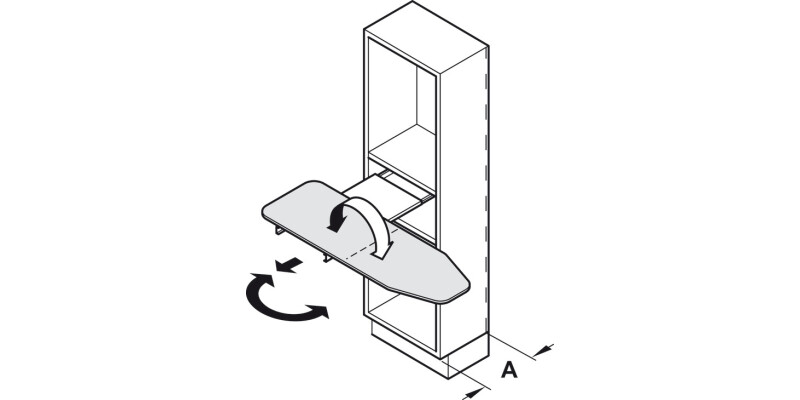 Ironfix Lateral Ironing Board Aluminium