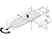 Ironfix Lateral Ironing Board Aluminium