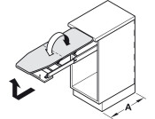 Ironfix Ironing Board/Cover Grey Stripe
