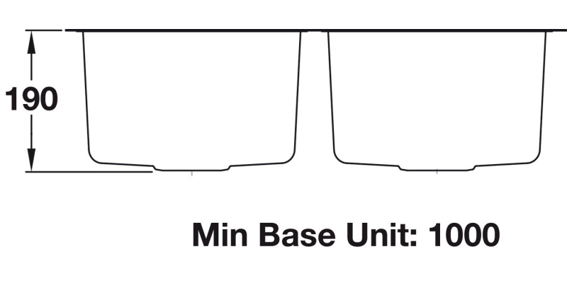 RM UB4040/ Atlan.Classic 945mm 2.0B Sink
