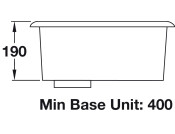 RM UB35/ Atlan.Classic 378mm 1.0B Sink