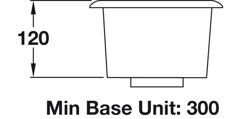 RM UB15/ Atlan.Classic 185mm 1.0B Sink