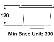 RM UB15/ Atlan.Classic 185mm 1.0B Sink