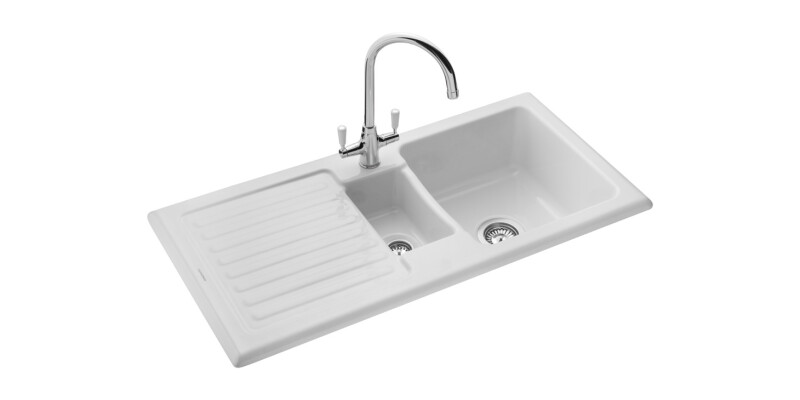 RM CRT10202WH/ Rustic Ceramic 1.5B Sink